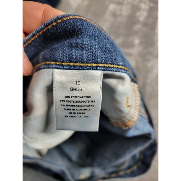 Old Navy The Diva Jeans Womens Size 14 Short Blue Bootcut Mid Rise Pants 40x29 - Picture 6 of 8